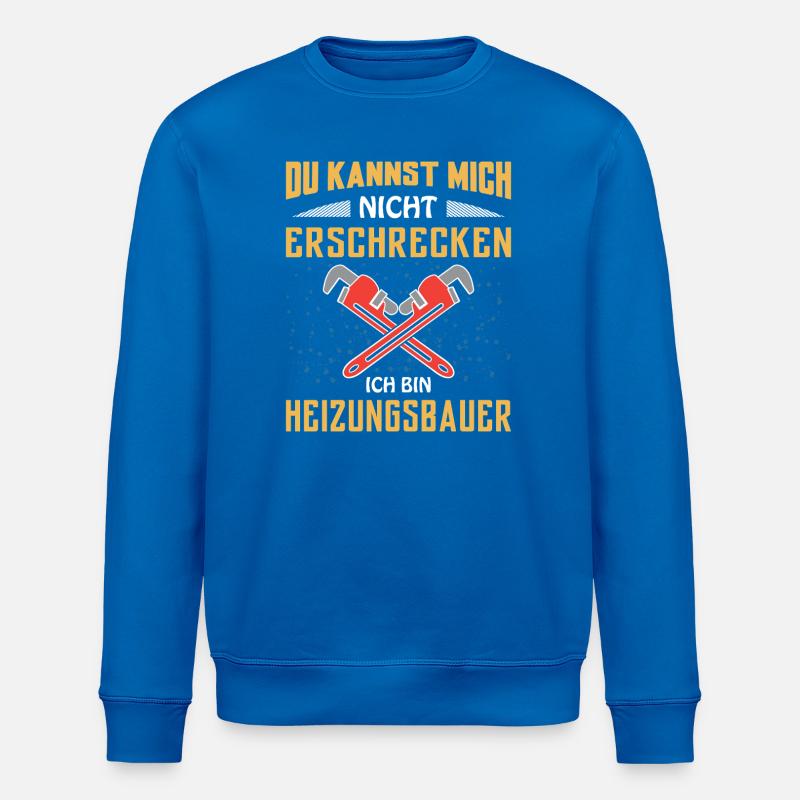 Heating engineer Heating construction - Stanley/Stella ROLLER Unisex Organic Sweatshirt - royal blue