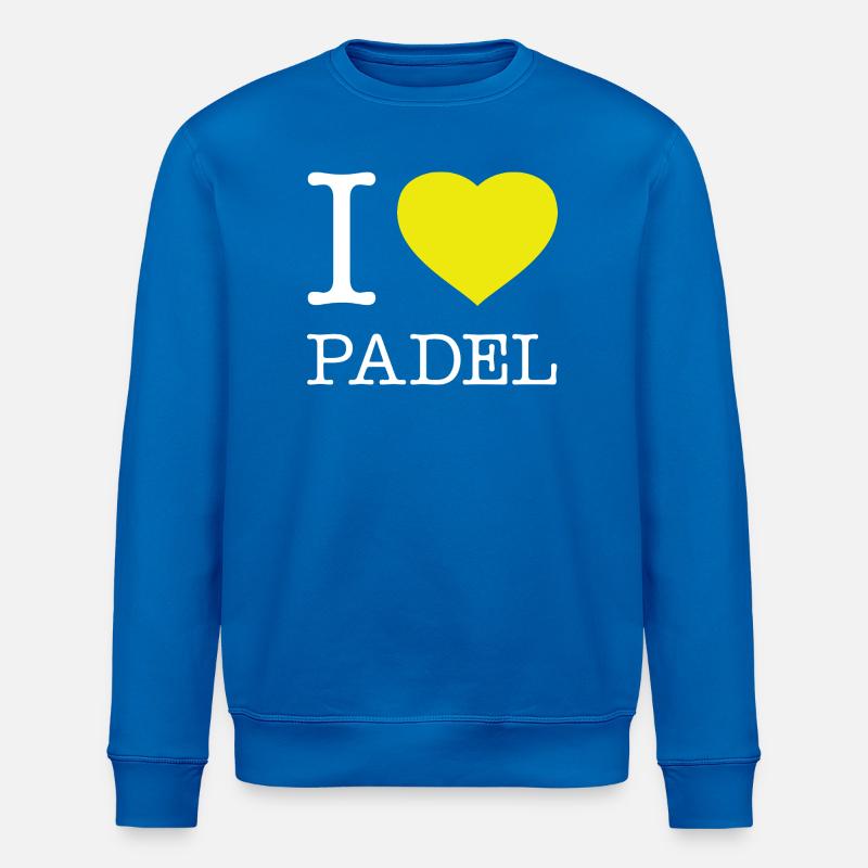 J'aime le padel - Sweat bio ROLLER Stanley/Stella Unisexe - bleu roi