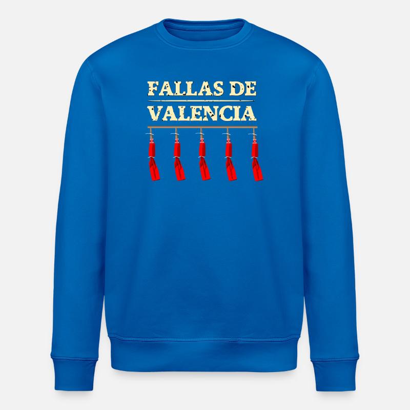 Fallas de Valencia Traca - Stanley/Stella ROLLER Unisex Organic Sweatshirt - royal blue