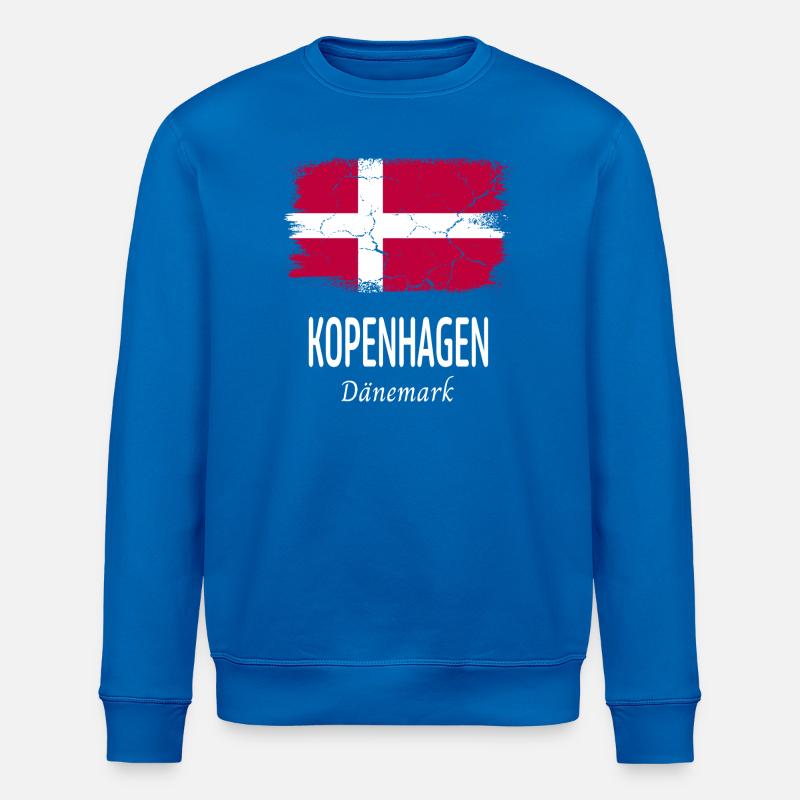Copenhague - Sweat bio ROLLER Stanley/Stella Unisexe - bleu roi