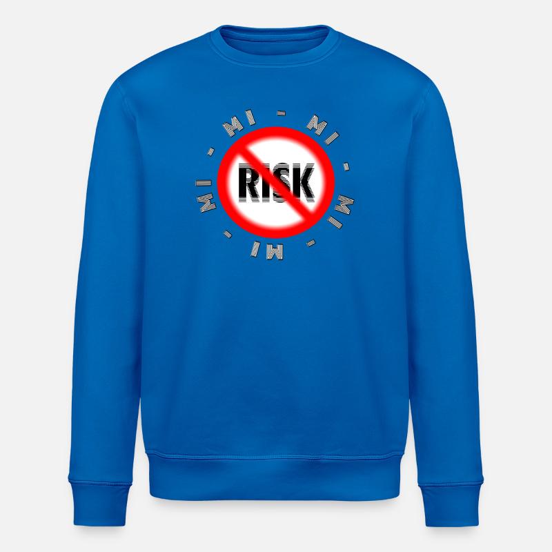Risikoloser Lebensstil Motiv MI MI MI NO Risk - Stanley/Stella Unisex Bio-Sweatshirt ROLLER - Königsblau