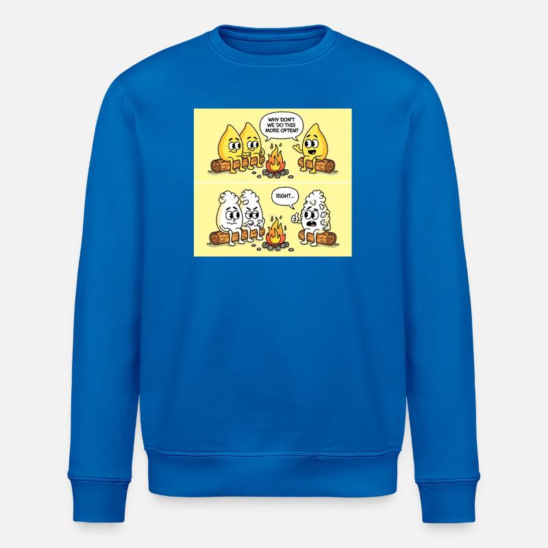 Popcorn Gag – Campfire Fun Gone Wrong - Stanley/Stella Unisex Bio-Sweatshirt ROLLER - Königsblau