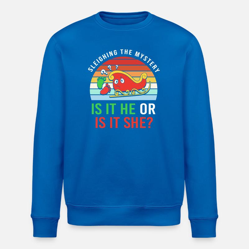 Werdender Papa werdende Väter Weihnachten - Stanley/Stella Unisex Bio-Sweatshirt ROLLER - Königsblau