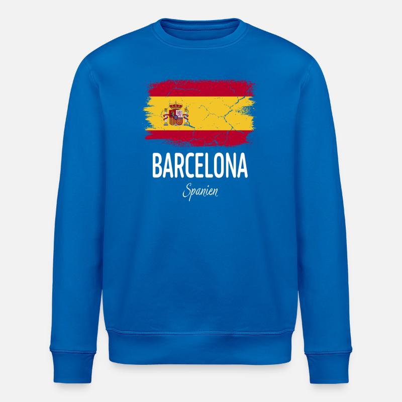 Barcelone - Sweat bio ROLLER Stanley/Stella Unisexe - bleu roi