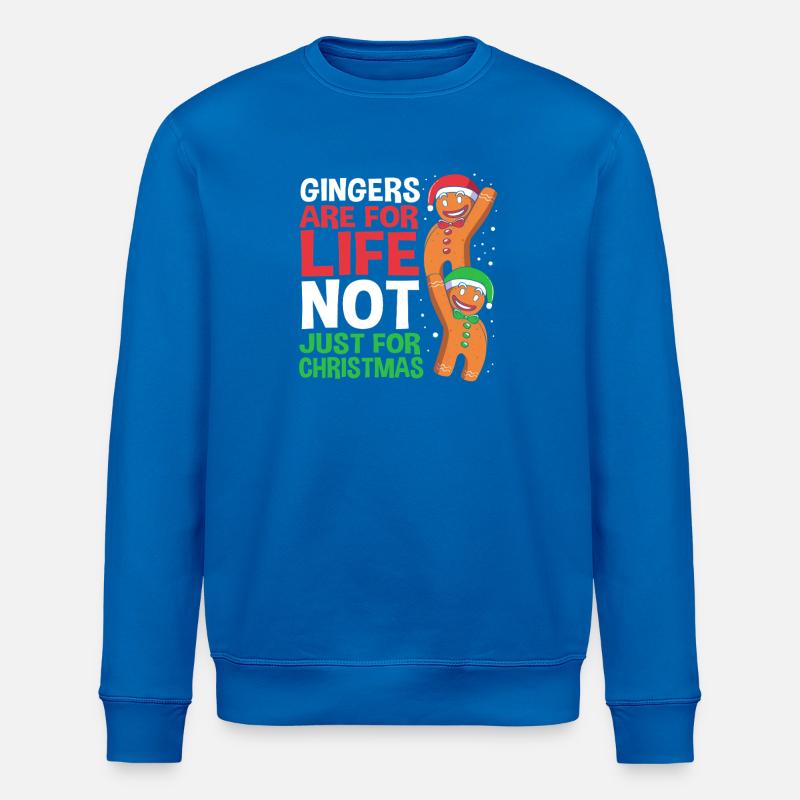 Gingerbread man Christmas gingerbread - Stanley/Stella ROLLER Unisex Organic Sweatshirt - royal blue