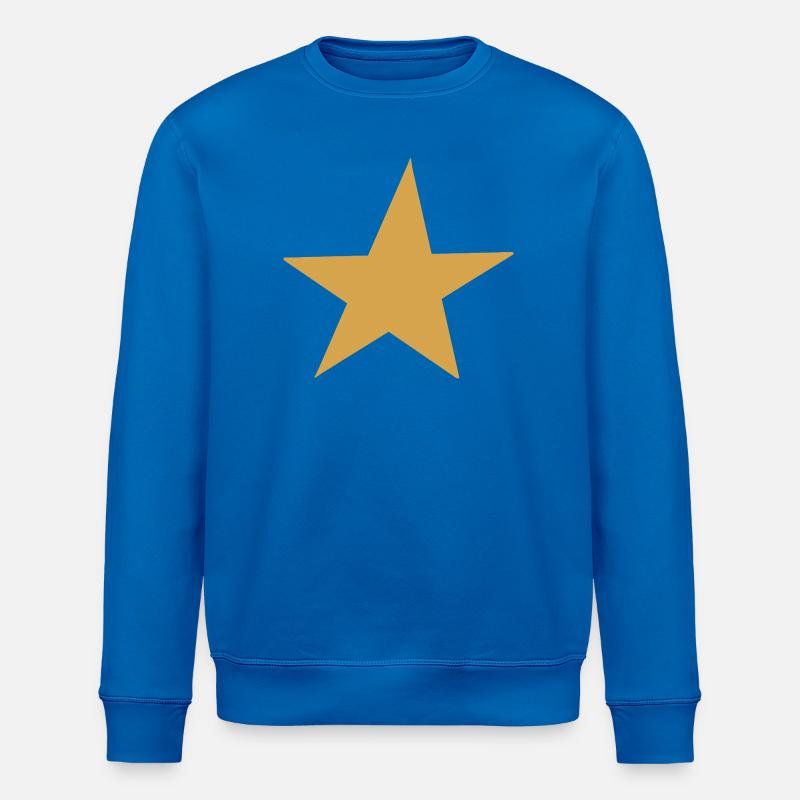 Design d’expression Golden Star - Sweat bio ROLLER Stanley/Stella Unisexe - bleu roi