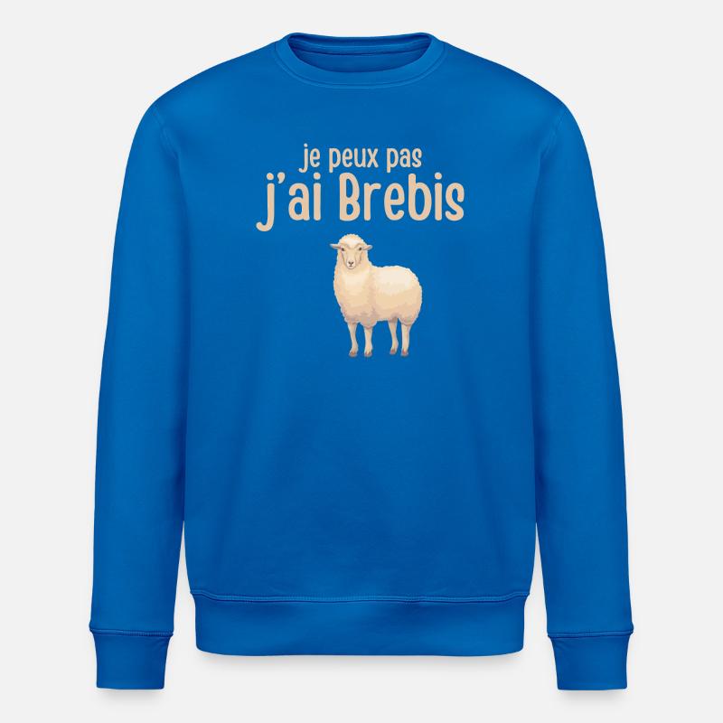 I can't I have sheep - Stanley/Stella ROLLER Unisex Organic Sweatshirt - royal blue