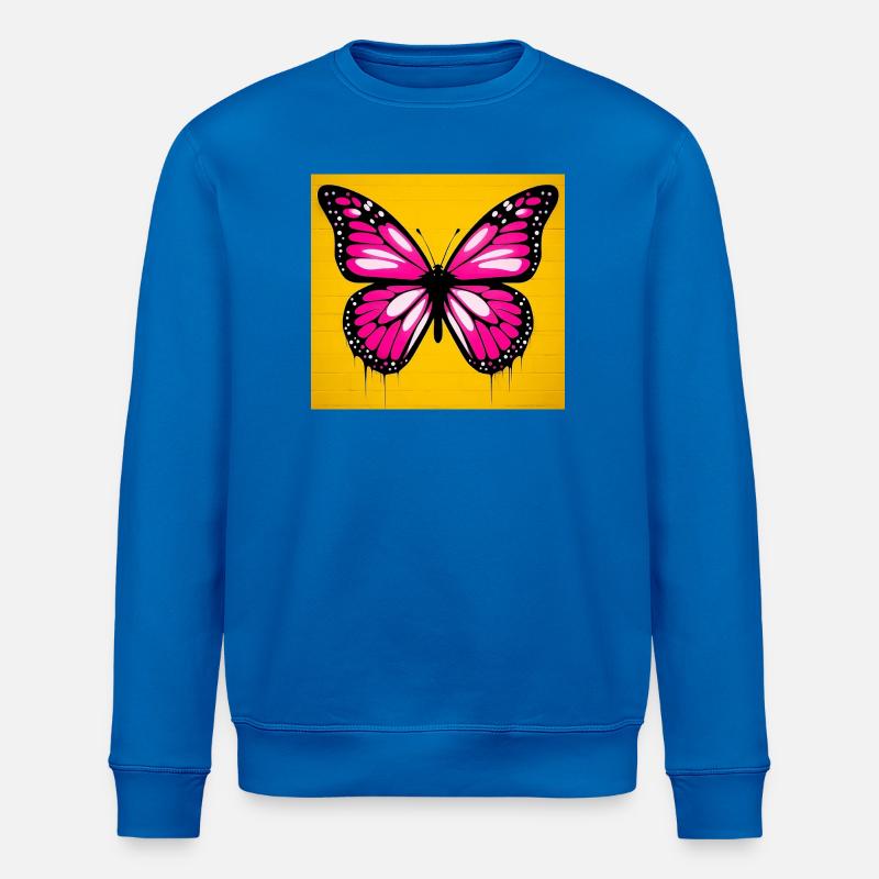 papillon - Sweat bio ROLLER Stanley/Stella Unisexe - bleu roi