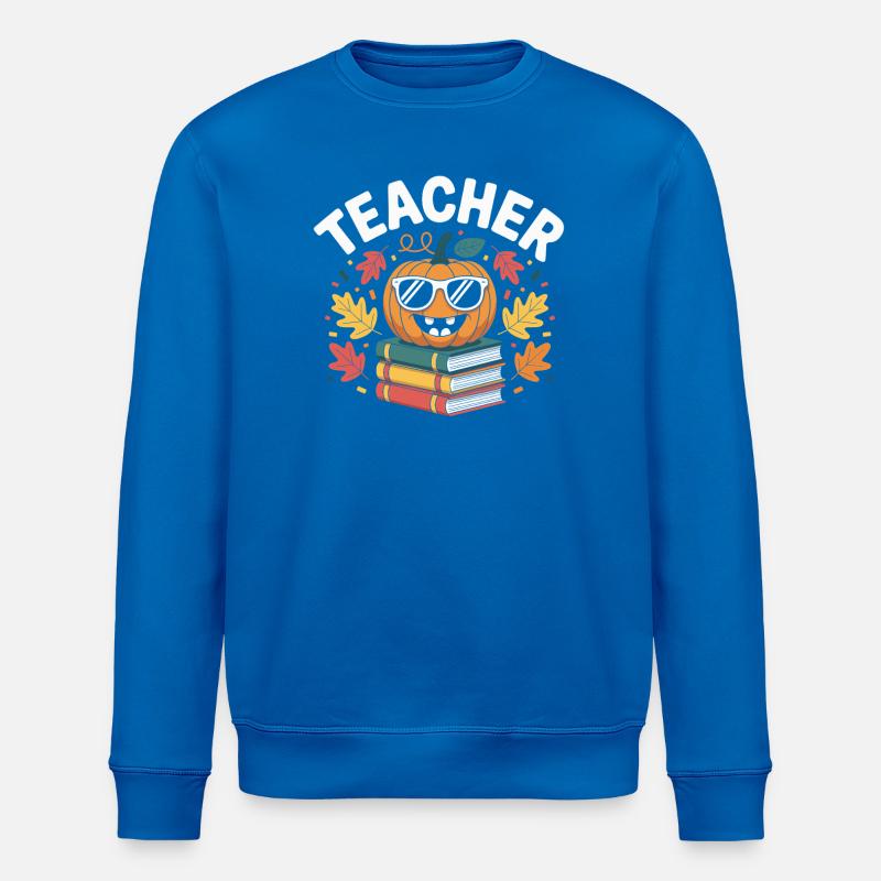 Idée cadeau professeur automne - Sweat bio ROLLER Stanley/Stella Unisexe - bleu roi