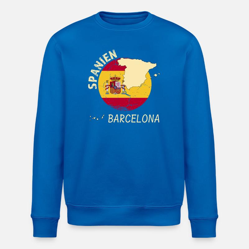 Barcelone - Sweat bio ROLLER Stanley/Stella Unisexe - bleu roi
