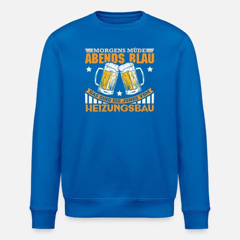 Heating Engineer Heating Construction Plumber Plumber - Stanley/Stella ROLLER Unisex Organic Sweatshirt - royal blue