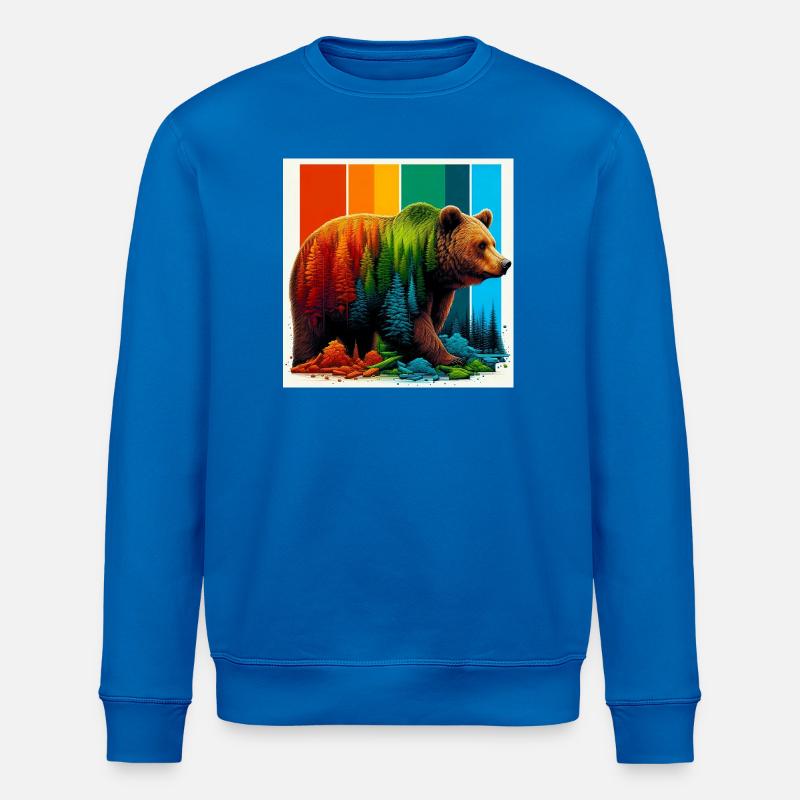 Bär - Stanley/Stella Unisex Bio-Sweatshirt ROLLER - Königsblau