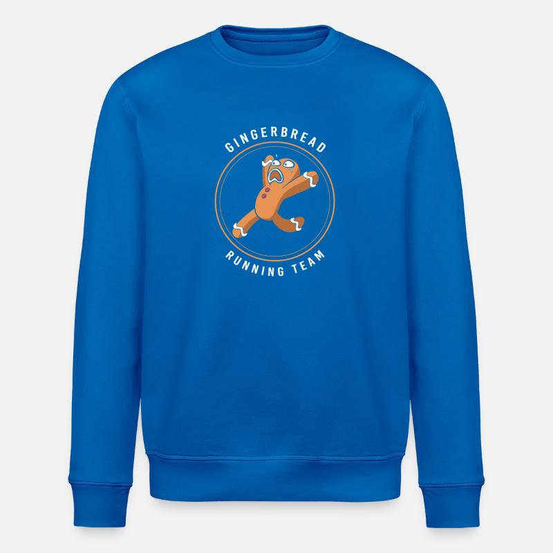 Lebkuchen Weihnachten Lebkuchenmann Gingerbread - Stanley/Stella Unisex Bio-Sweatshirt ROLLER - Königsblau