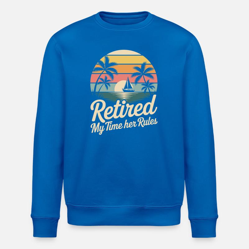 Retired Rente Rentner Lustiger Spruch - Stanley/Stella Unisex Bio-Sweatshirt ROLLER - Königsblau