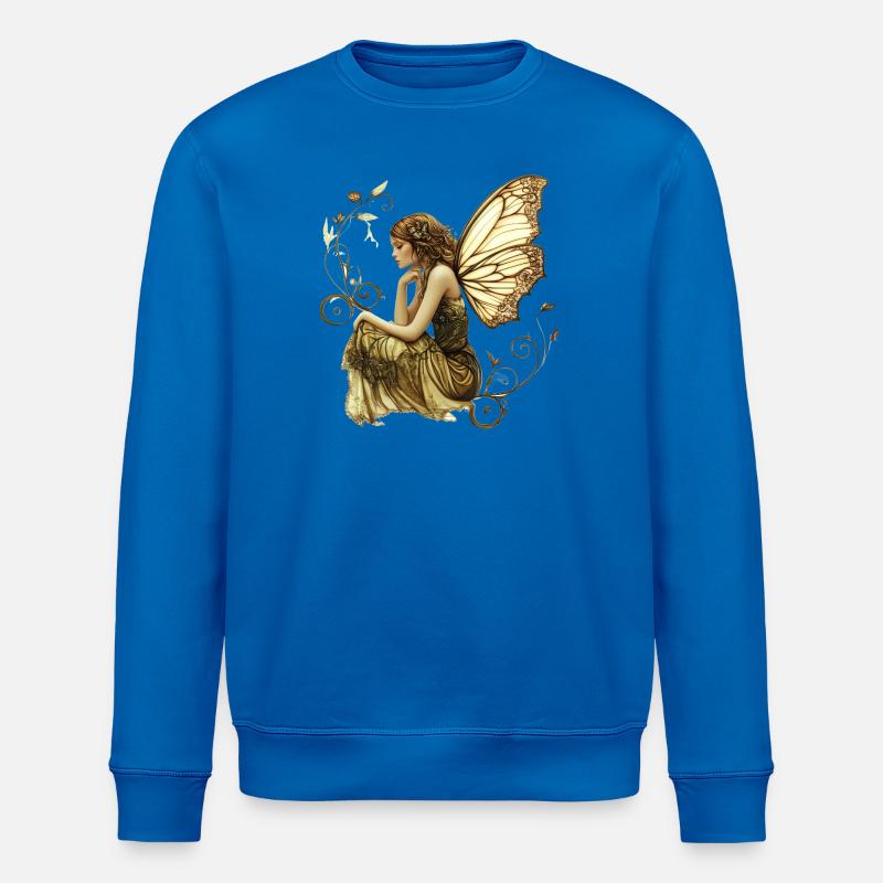 Fée noble aux ailes de papillon - Sweat bio ROLLER Stanley/Stella Unisexe - bleu roi