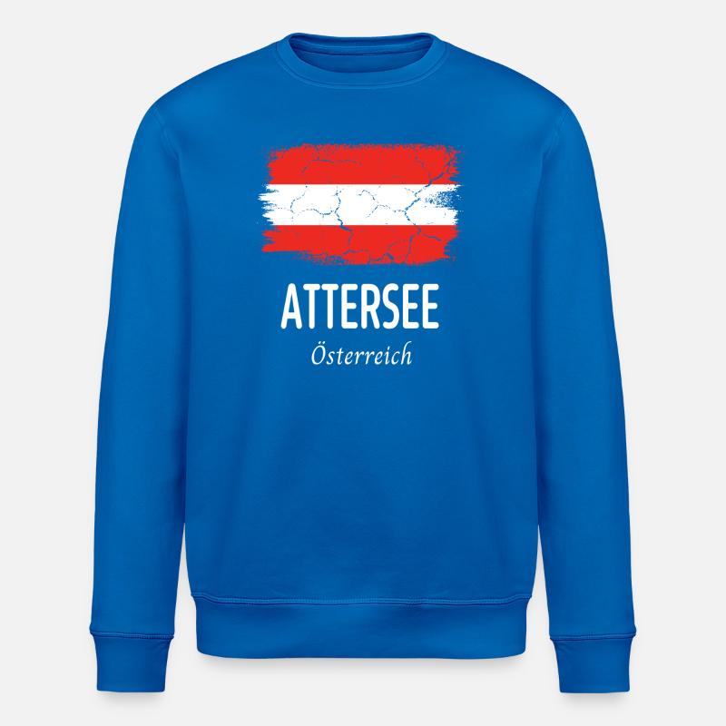 Lac Attersee - Sweat bio ROLLER Stanley/Stella Unisexe - bleu roi
