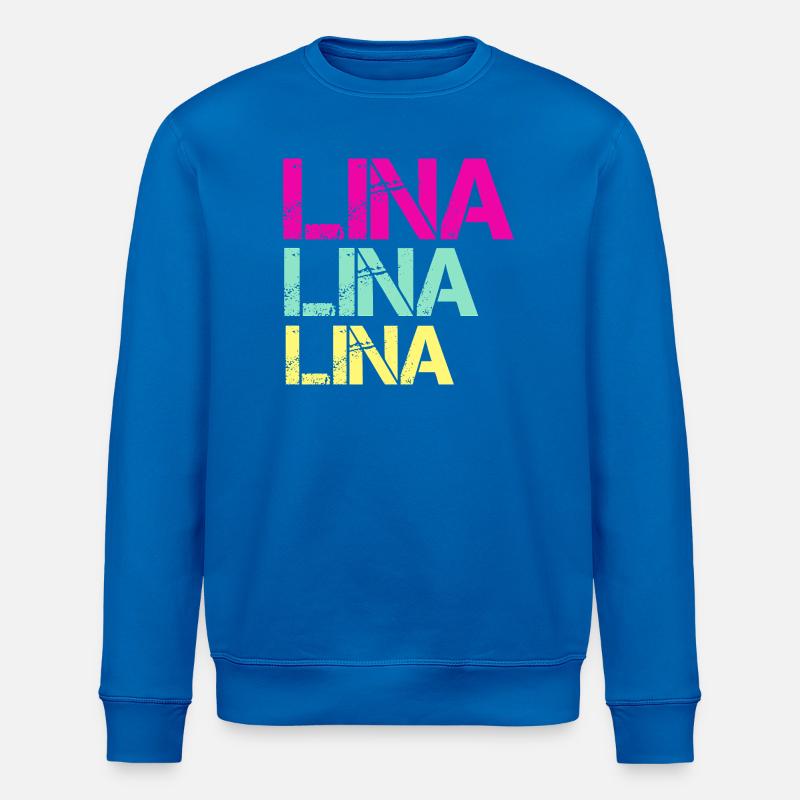 LINA Neon Triptych - Stanley/Stella ROLLER Unisex Organic Sweatshirt - royal blue
