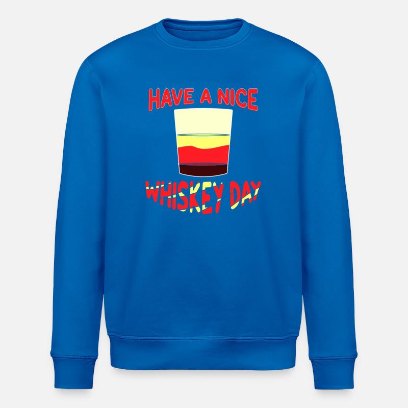 Whiskey Spruch Whiskeytrinker Whiskeyliebhaber - Stanley/Stella Unisex Bio-Sweatshirt ROLLER - Königsblau