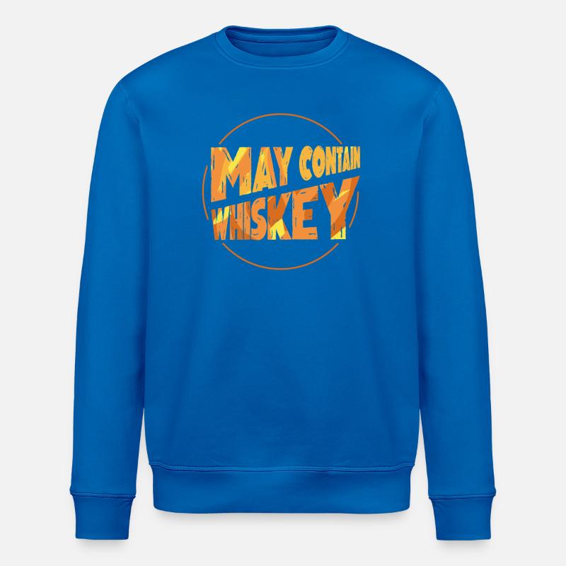 Whiskey Spruch Whiskeytrinker Whiskeyliebhaber - Stanley/Stella Unisex Bio-Sweatshirt ROLLER - Königsblau