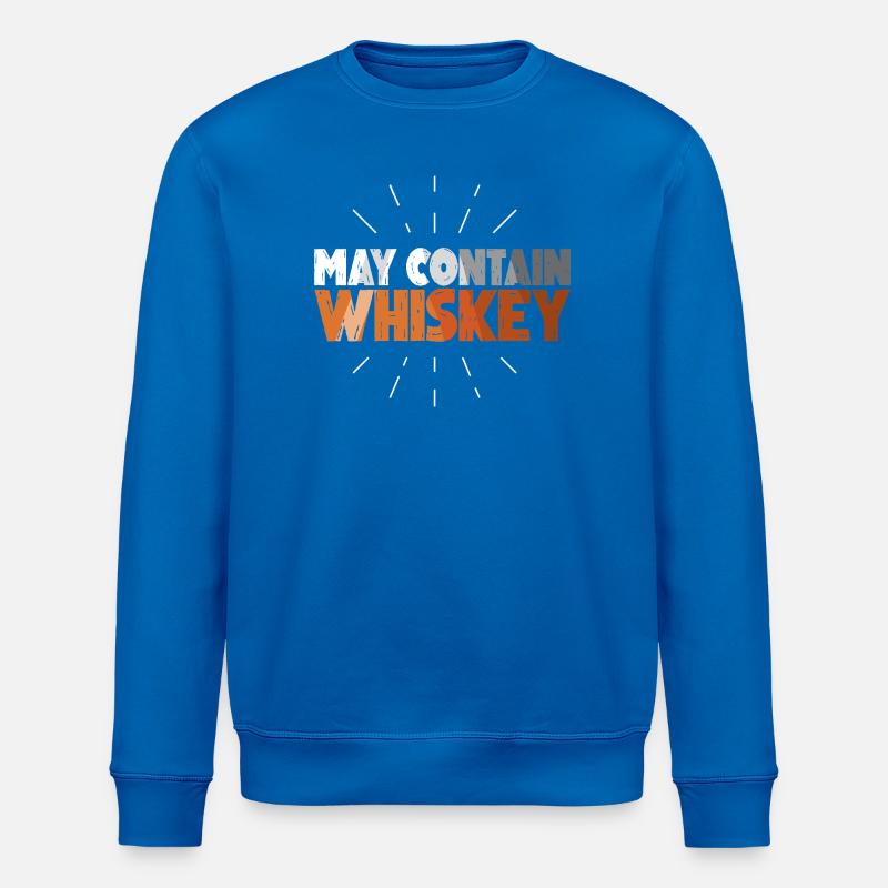 Whiskey Spruch Whiskeytrinker Whiskeyliebhaber - Stanley/Stella Unisex Bio-Sweatshirt ROLLER - Königsblau