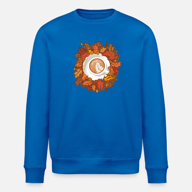Leaves are Falling, Coffee is Calling - Stanley/Stella ROLLER Unisex Organic Sweatshirt - royal blue