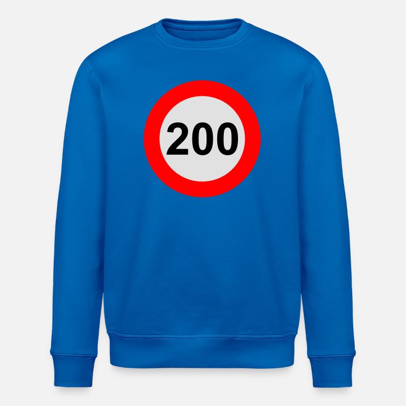 Geschwindigkeitsbegrenzung 200 km/h - Stanley/Stella Unisex Bio-Sweatshirt ROLLER - Königsblau