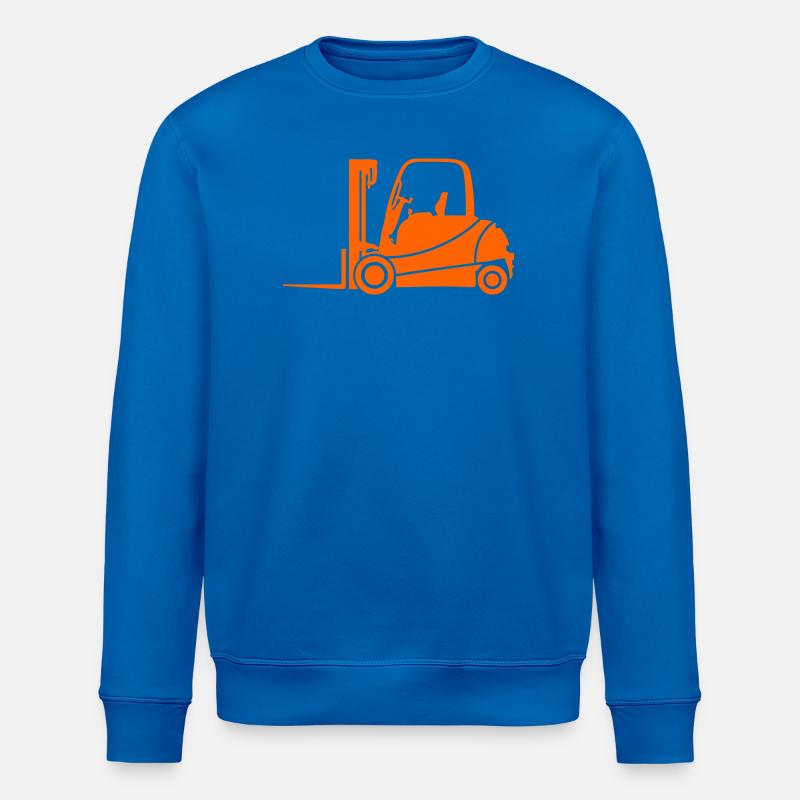 Gabelstapler Silhouette: Transport & Staplerfahrer - Stanley/Stella Unisex Bio-Sweatshirt ROLLER - Königsblau