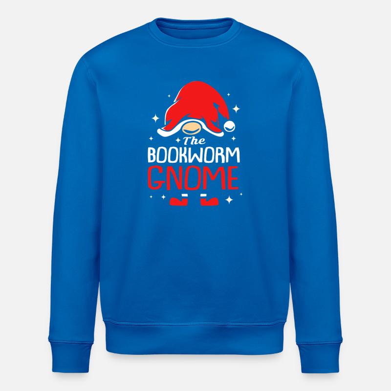 Gnom Buch Lesen Bücher - Stanley/Stella Unisex Bio-Sweatshirt ROLLER - Königsblau