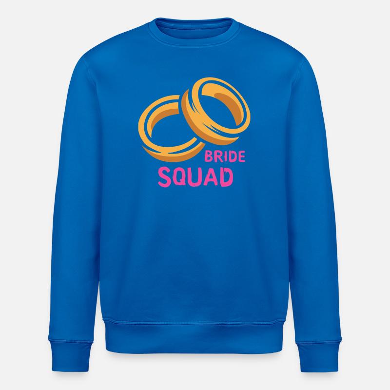 Bride Squad Ringe Junggesellinnenabschied - Stanley/Stella Unisex Bio-Sweatshirt ROLLER - Königsblau
