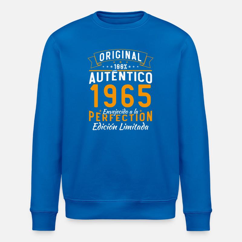 1965 Authentic Limited Edition - Stanley/Stella ROLLER Unisex Organic Sweatshirt - royal blue