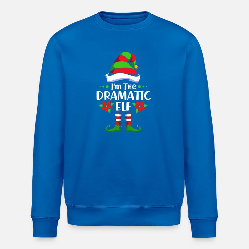 Elfe Elf Weihnachtsgeschenk Dramaqueen Drama - Stanley/Stella Unisex Bio-Sweatshirt ROLLER - Königsblau