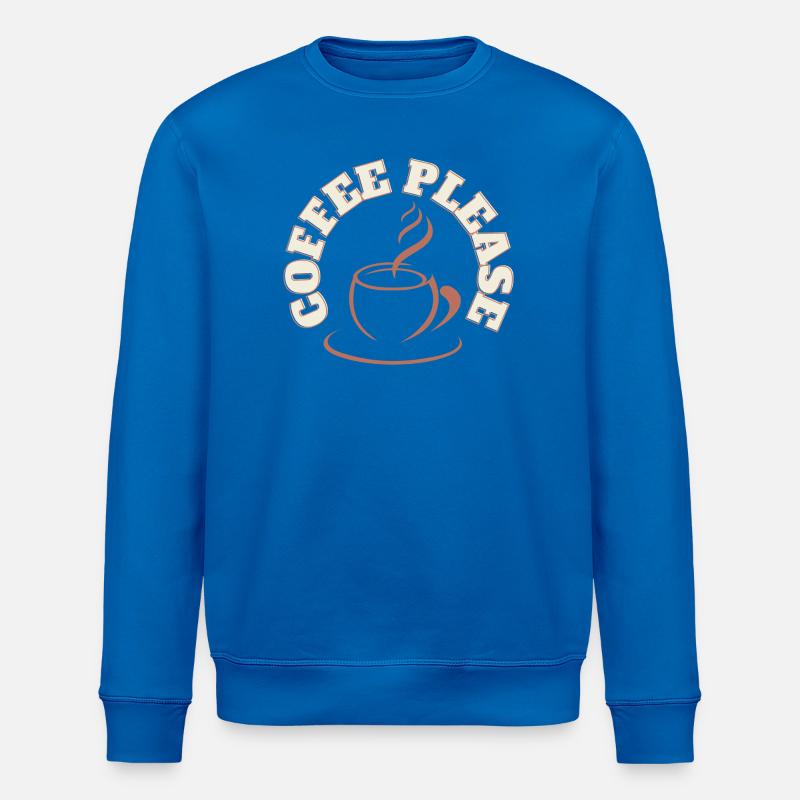 Kaffee bitte rundes Logo - Stanley/Stella Unisex Bio-Sweatshirt ROLLER - Königsblau