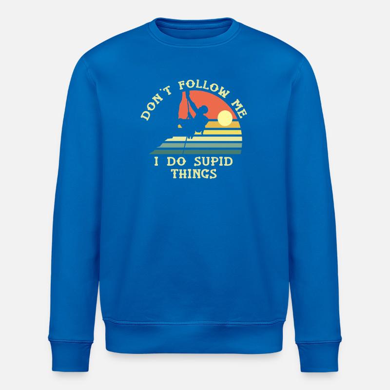 Ungewöhnliches Solarklettern - Stanley/Stella Unisex Bio-Sweatshirt ROLLER - Königsblau