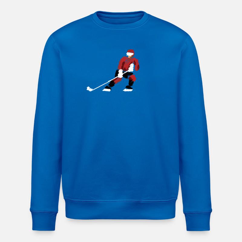 Roter Hockeyheld - Stanley/Stella Unisex Bio-Sweatshirt ROLLER - Königsblau