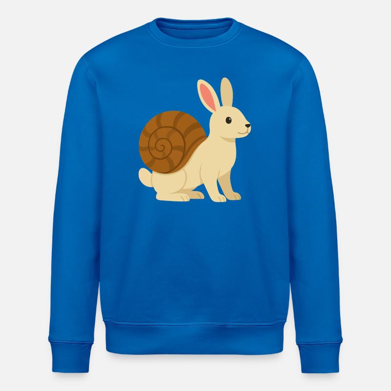 Cute Snail Rabbit - Stanley/Stella ROLLER Unisex Organic Sweatshirt - royal blue