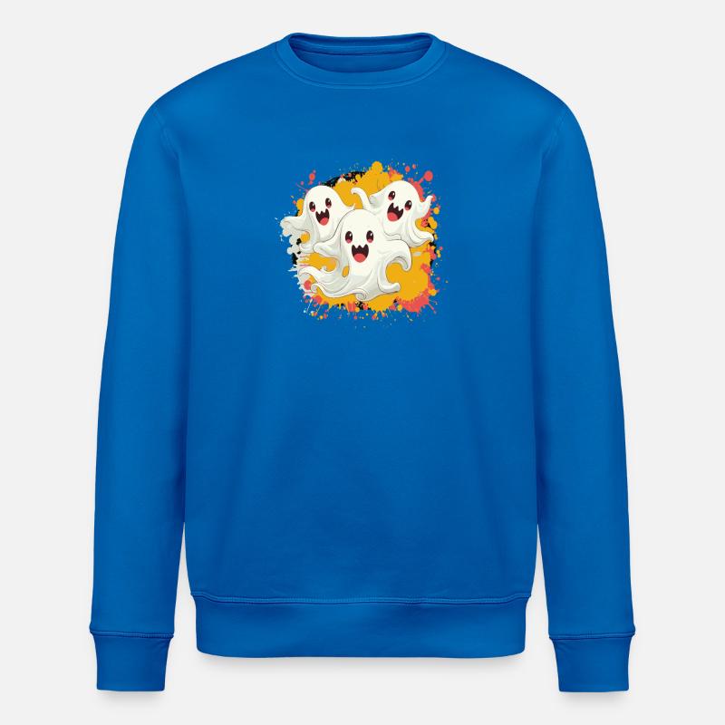 Geister Trio Comic - Stanley/Stella Unisex Bio-Sweatshirt ROLLER - Königsblau