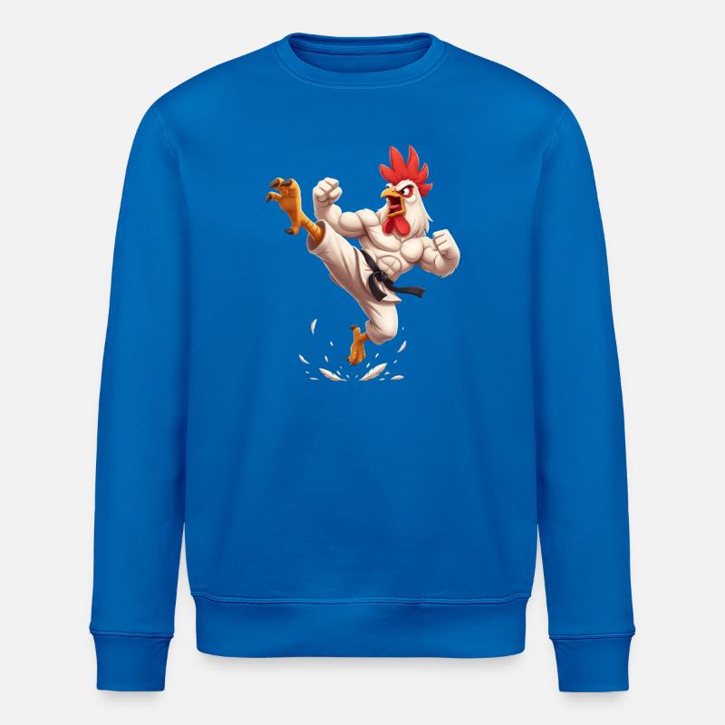 Karaté du coq de combat - Sweat bio ROLLER Stanley/Stella Unisexe - bleu roi