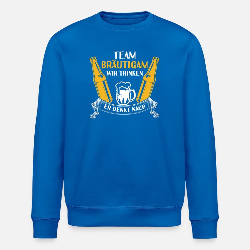 JGA Team Bräutigam Junggesellenabschied - Stanley/Stella Unisex Bio-Sweatshirt ROLLER - Königsblau