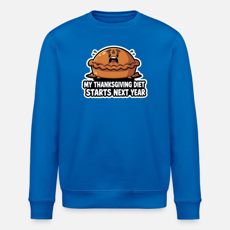 Thanksgiving Diet Next Year - Stanley/Stella Unisex Bio-Sweatshirt ROLLER - Königsblau