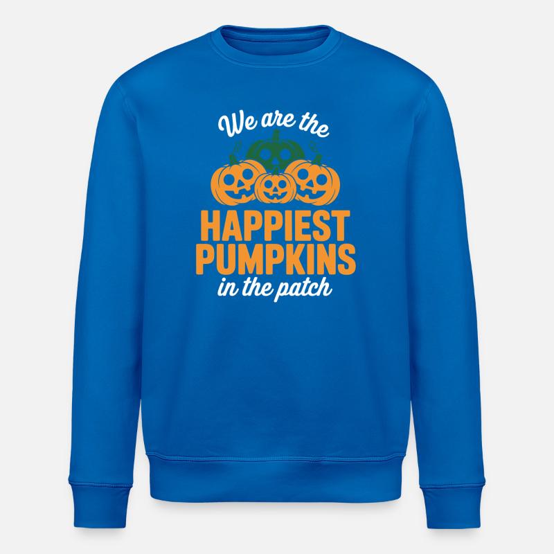 Die glücklichsten Kürbisse im Fleck - Stanley/Stella Unisex Bio-Sweatshirt ROLLER - Königsblau