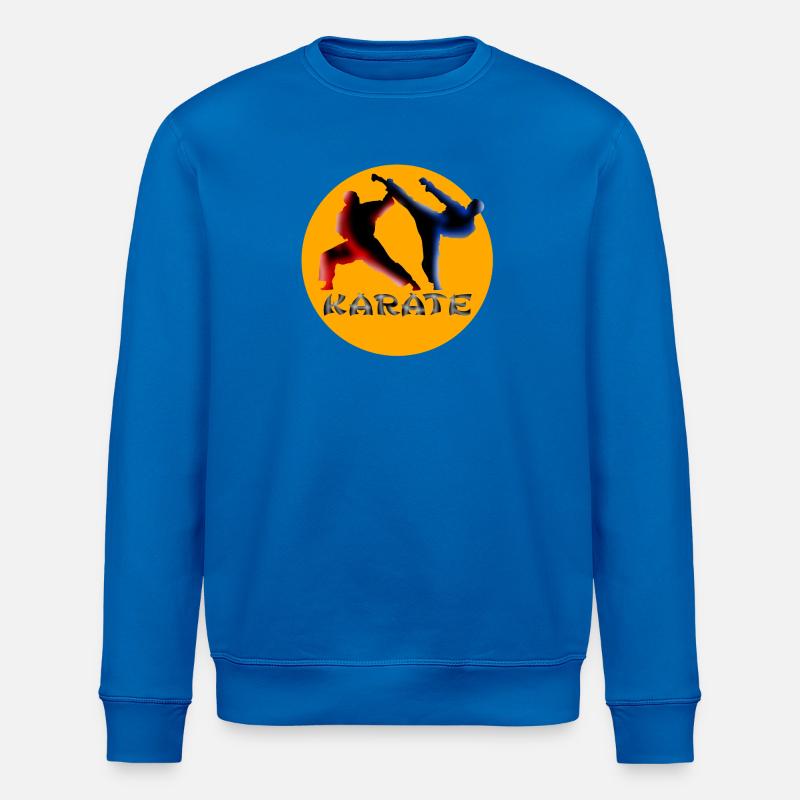 Kampfkunst Dynamik Karate Silhouette - Stanley/Stella Unisex Bio-Sweatshirt ROLLER - Königsblau