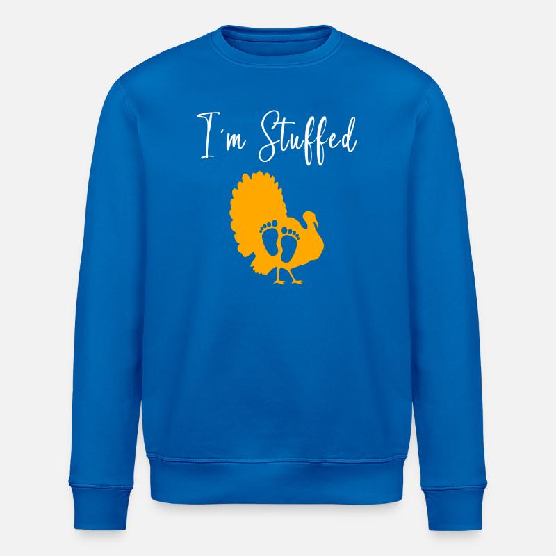 Thanksgiving Gender Reveal Werdende Mutter - Stanley/Stella Unisex Bio-Sweatshirt ROLLER - Königsblau