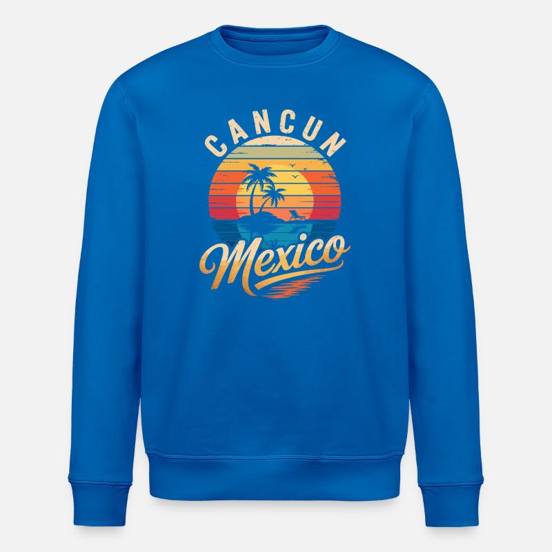 Cancun Retro Strandsonne - Stanley/Stella Unisex Bio-Sweatshirt ROLLER - Königsblau
