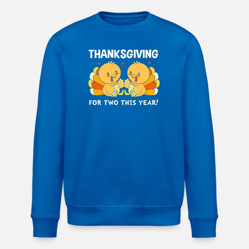 Thanksgiving Gender Reveal Werdende Mutter - Stanley/Stella Unisex Bio-Sweatshirt ROLLER - Königsblau