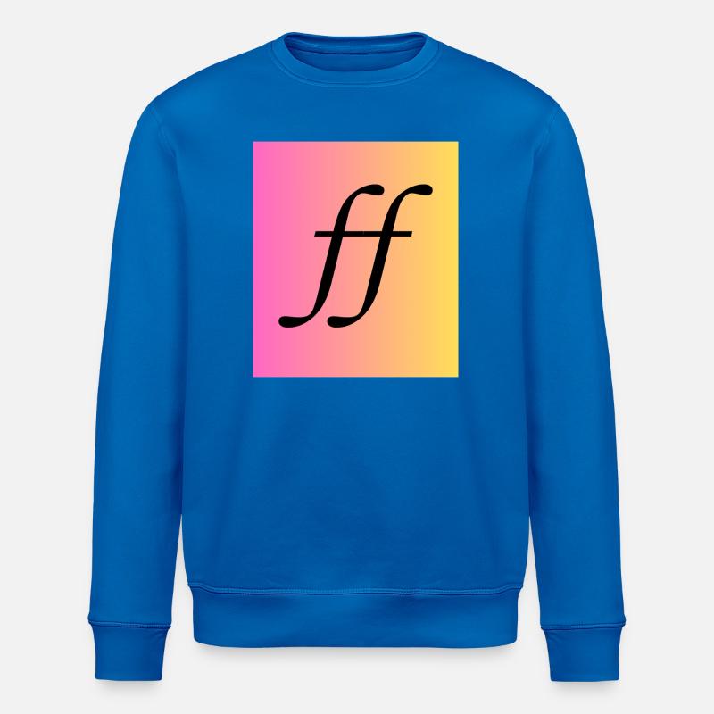Fortissimo - Musik Monogram Gradient - Stanley/Stella Unisex Bio-Sweatshirt ROLLER - Königsblau