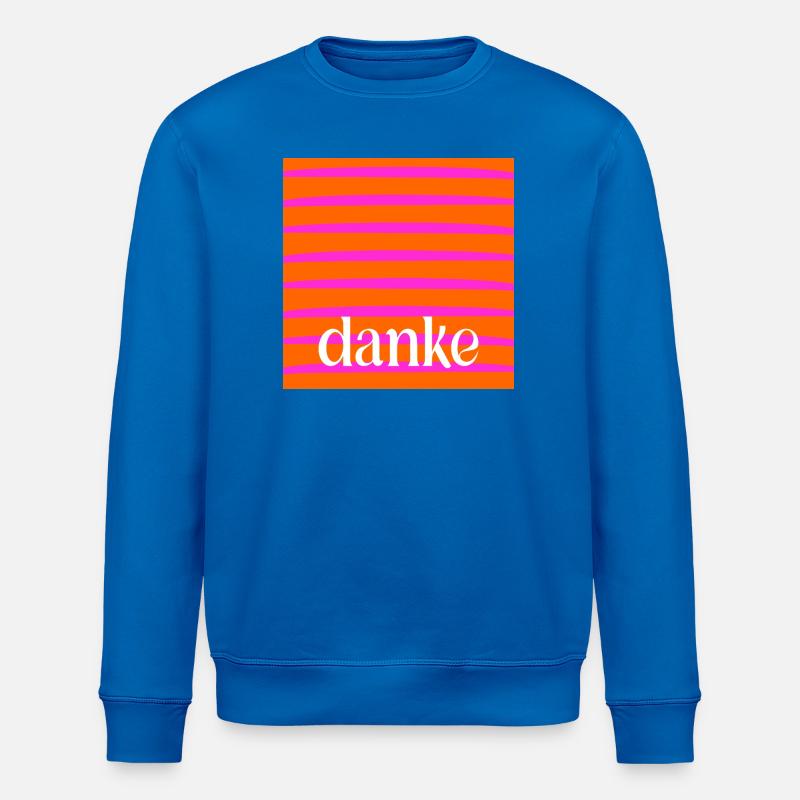 DANKE DANKBARKEIT - Stanley/Stella Unisex Bio-Sweatshirt ROLLER - Königsblau