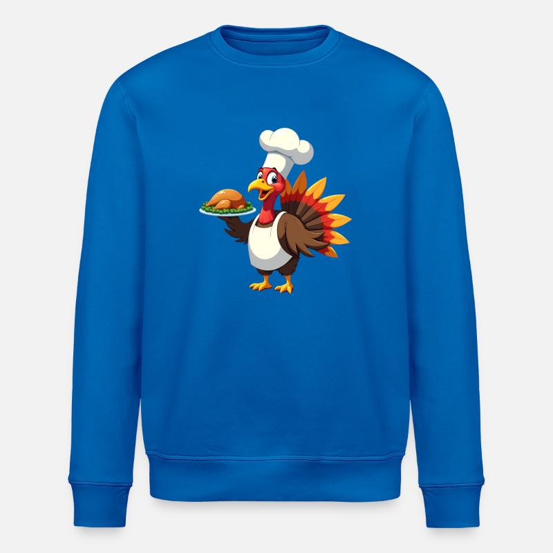 Cuisinier de dinde de Thanksgiving Thanksgiving - Sweat bio ROLLER Stanley/Stella Unisexe - bleu roi