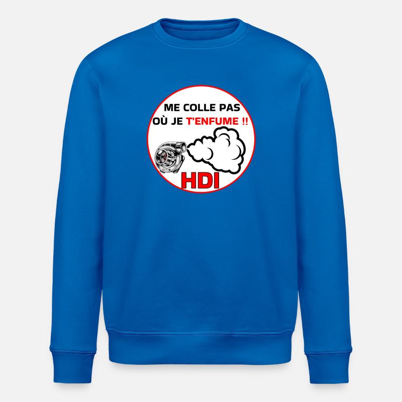 Me colle pas hdi - Sweat bio ROLLER Stanley/Stella Unisexe - bleu roi