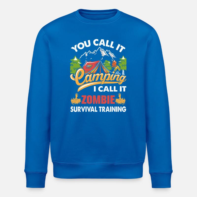 Camping - Stanley/Stella ROLLER Unisex Organic Sweatshirt - royal blue
