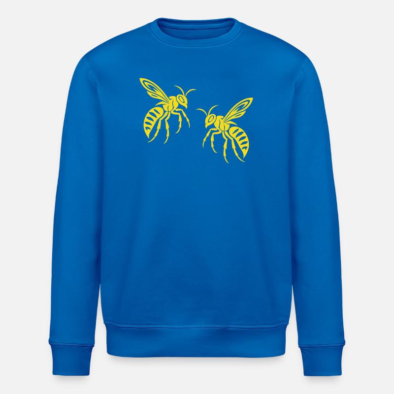 Guêpe abeille - Sweat bio ROLLER Stanley/Stella Unisexe - bleu roi